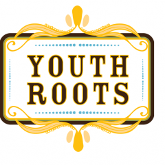 YouthRoots logo with two young people
